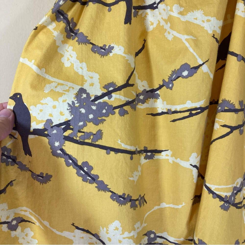 yellow bird girls dress - Picture 5 of 6